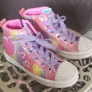 Sketchers Twinkle Toes girls size 2 light up